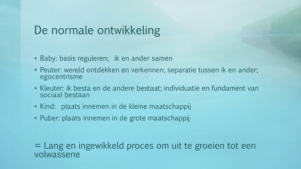 individuatie en fundament van sociaal bestaan Kind: plaats innemen in de kleine maatschappij