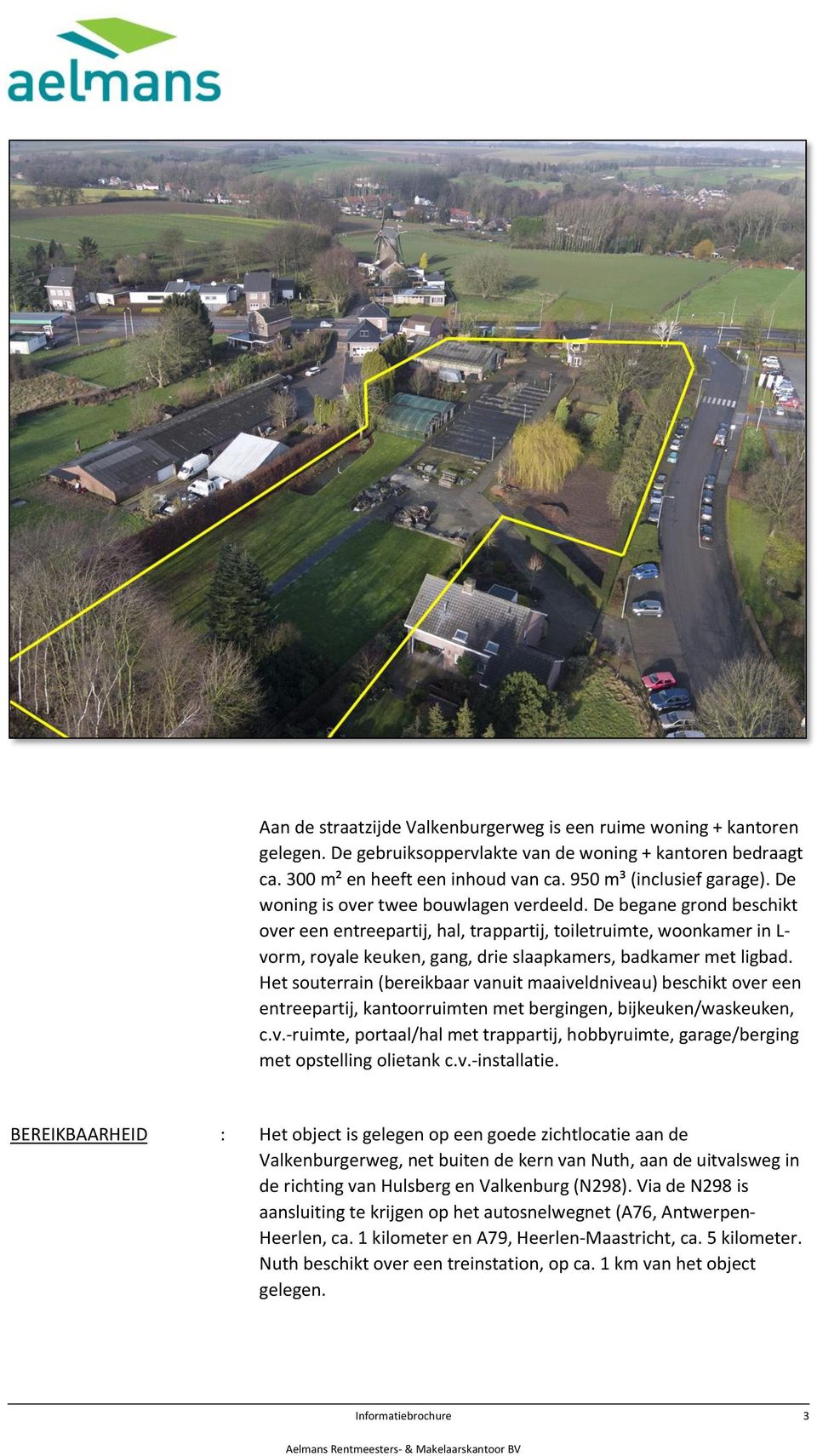 De begane grond beschikt over een entreepartij, hal, trappartij, toiletruimte, woonkamer in L- vorm, royale keuken, gang, drie slaapkamers, badkamer met ligbad.