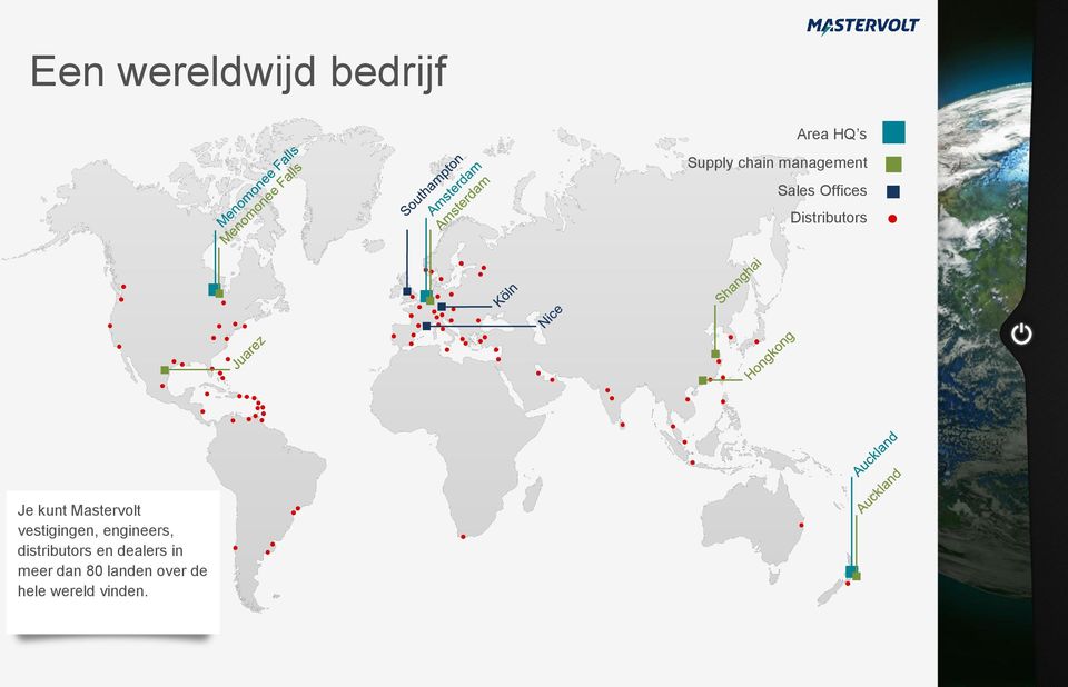 Mastervolt vestigingen, engineers, distributors