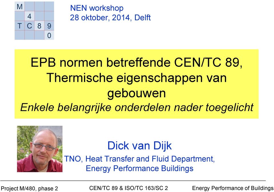 toegelicht Dick van Dijk TNO, Heat Transfer and Fluid Department, Energy