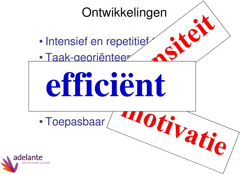 efficiënt Betekenisvol Uitdagend