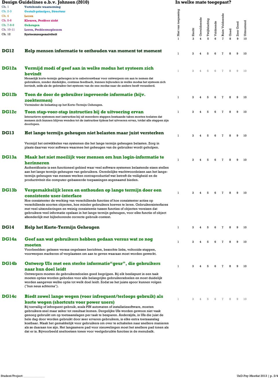 naar de andere heeft veranderd. Toon de door de gebruiker ingevoerde informatie (bijv. zoektermen) Verminder de belasting op het Korte-Termijn Geheugen.