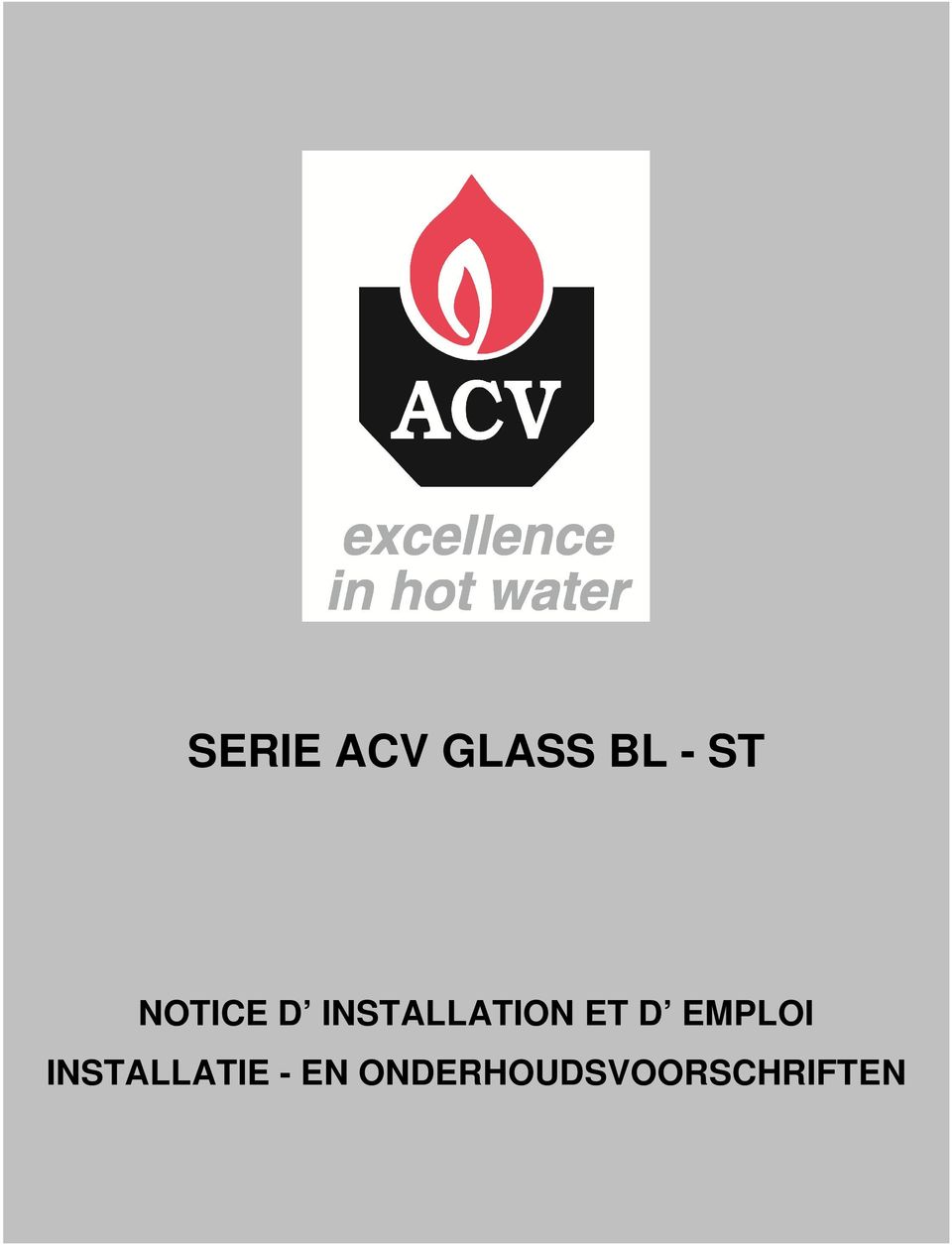 EMPLOI INSTALLATIE -