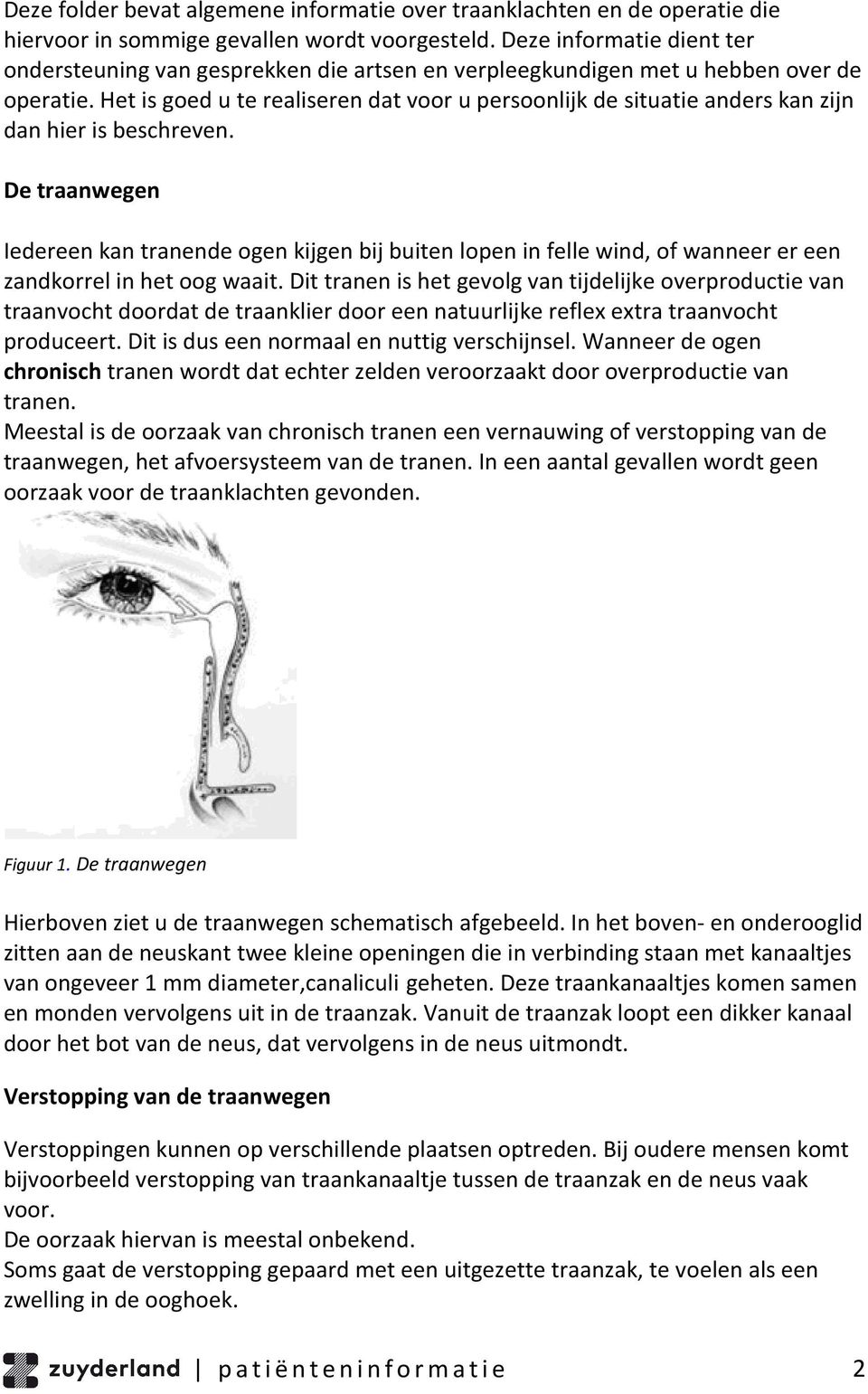 Het is goed u te realiseren dat voor u persoonlijk de situatie anders kan zijn dan hier is beschreven.