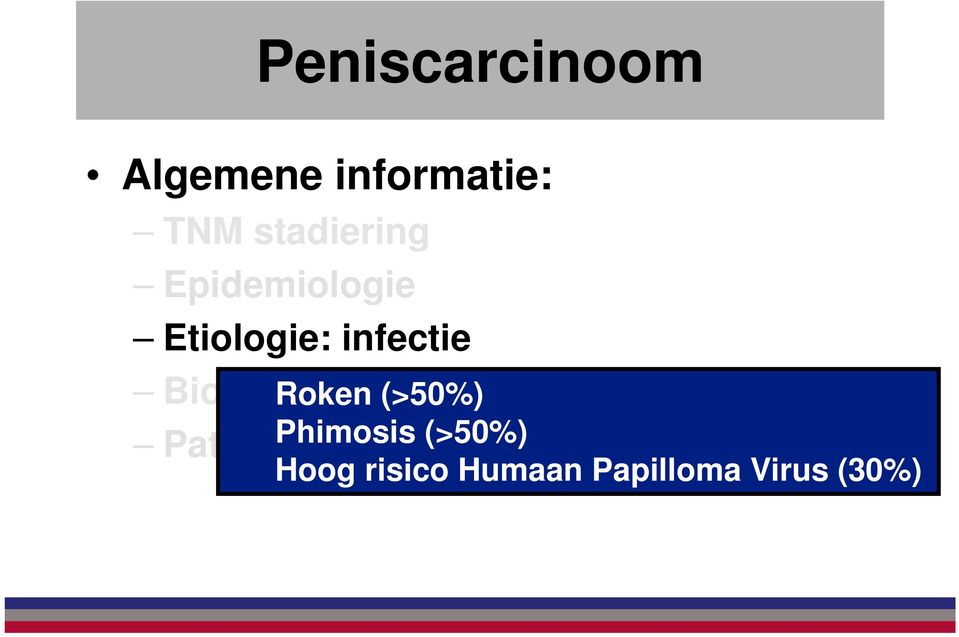 infectie Biologie Pathologie Roken (>50%)