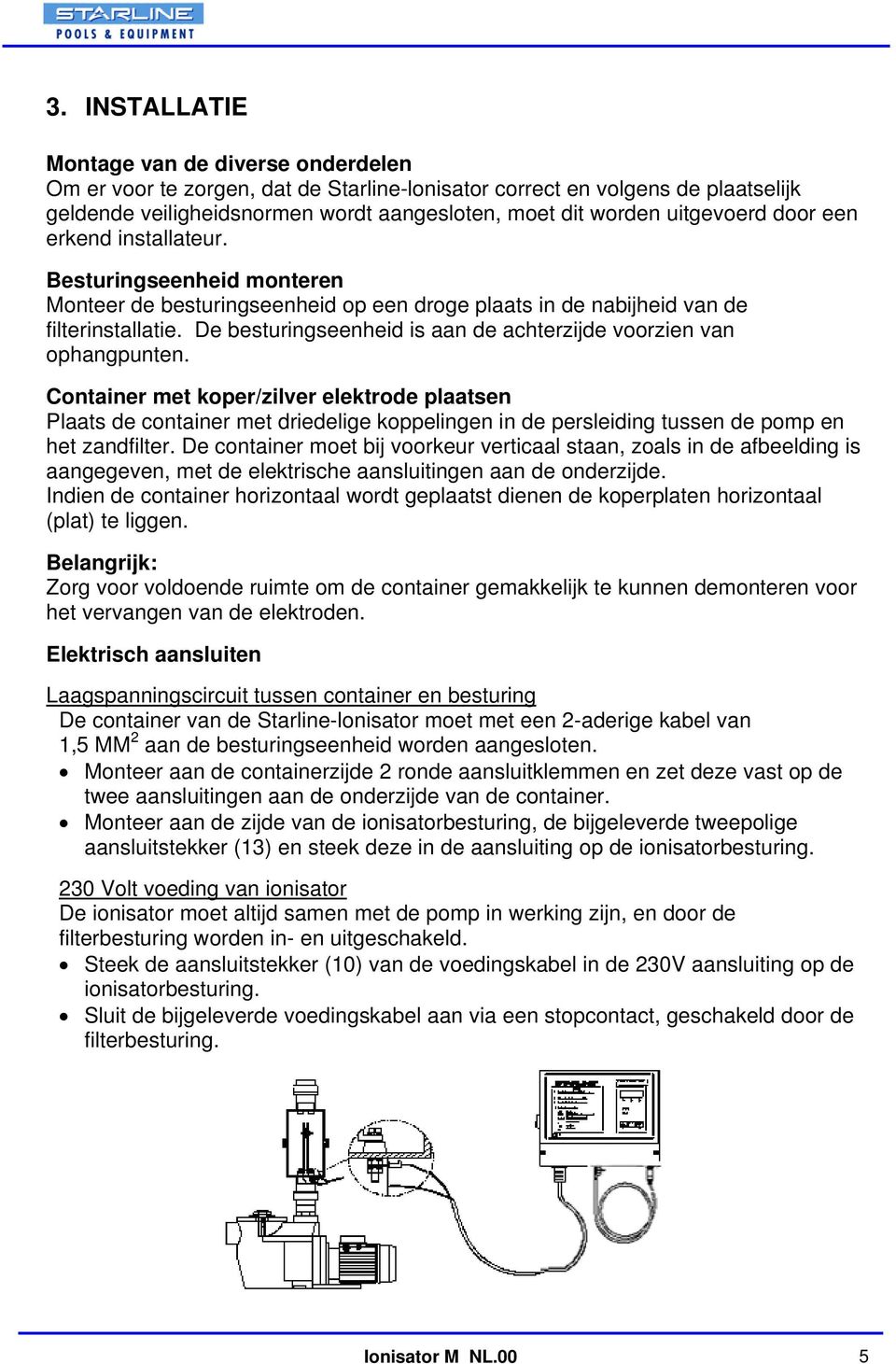 De besturingseenheid is aan de achterzijde voorzien van ophangpunten.