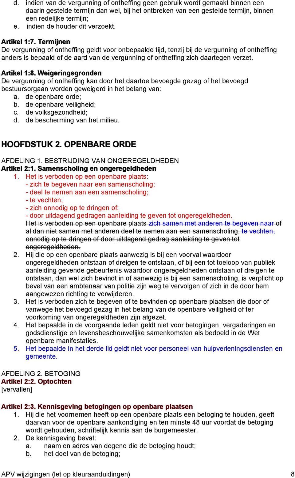 Termijnen De vergunning of ontheffing geldt voor onbepaalde tijd, tenzij bij de vergunning of ontheffing anders is bepaald of de aard van de vergunning of ontheffing zich daartegen verzet.