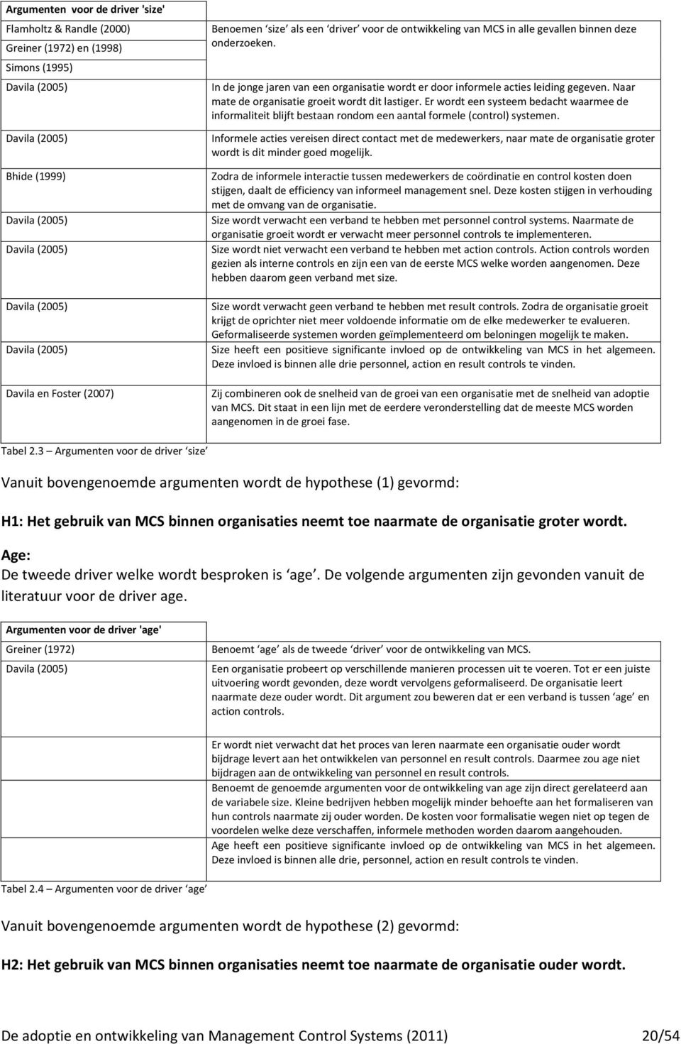 In de jonge jaren van een organisatie wordt er door informele acties leiding gegeven. Naar mate de organisatie groeit wordt dit lastiger.