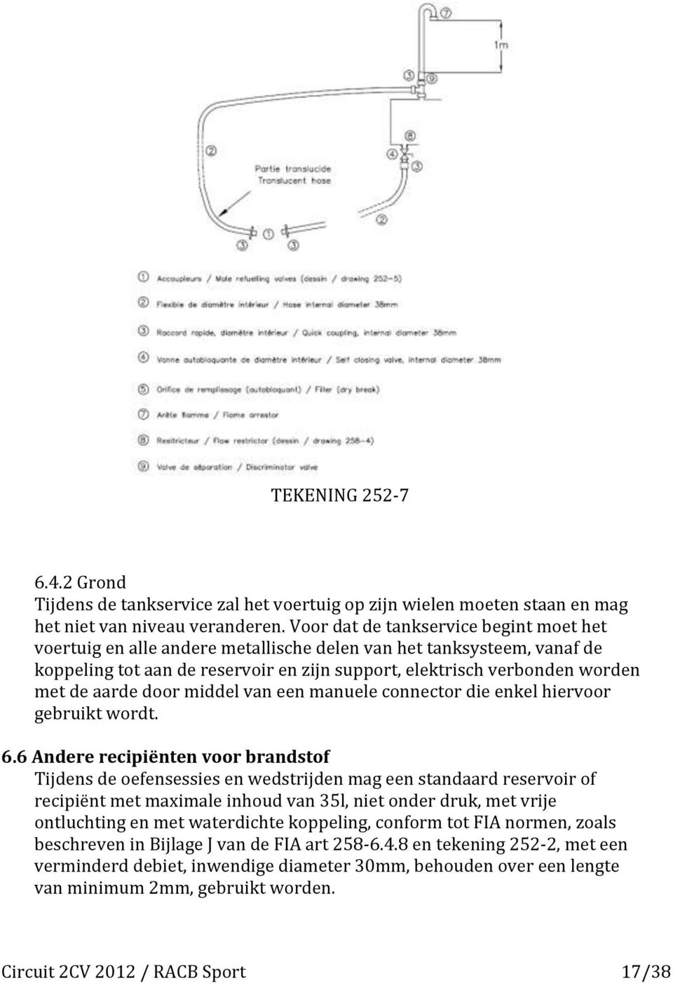 aarde door middel van een manuele connector die enkel hiervoor gebruikt wordt. 6.