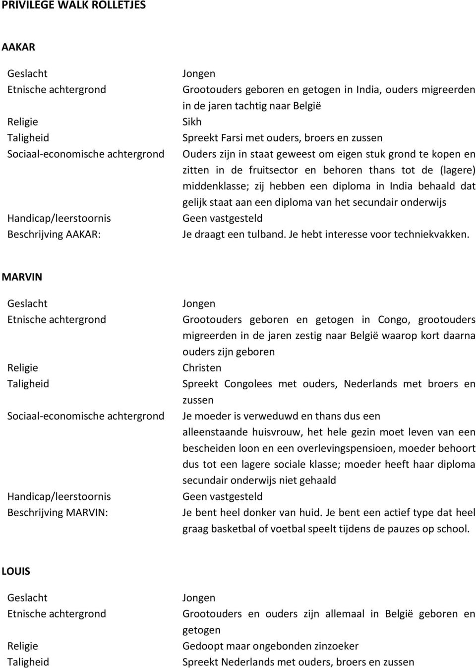 diploma van het secundair onderwijs Geen vastgesteld Je draagt een tulband. Je hebt interesse voor techniekvakken.