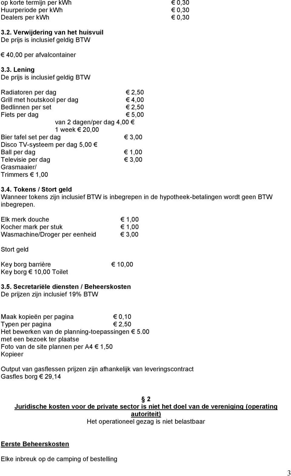 Dealers per kwh 0,30