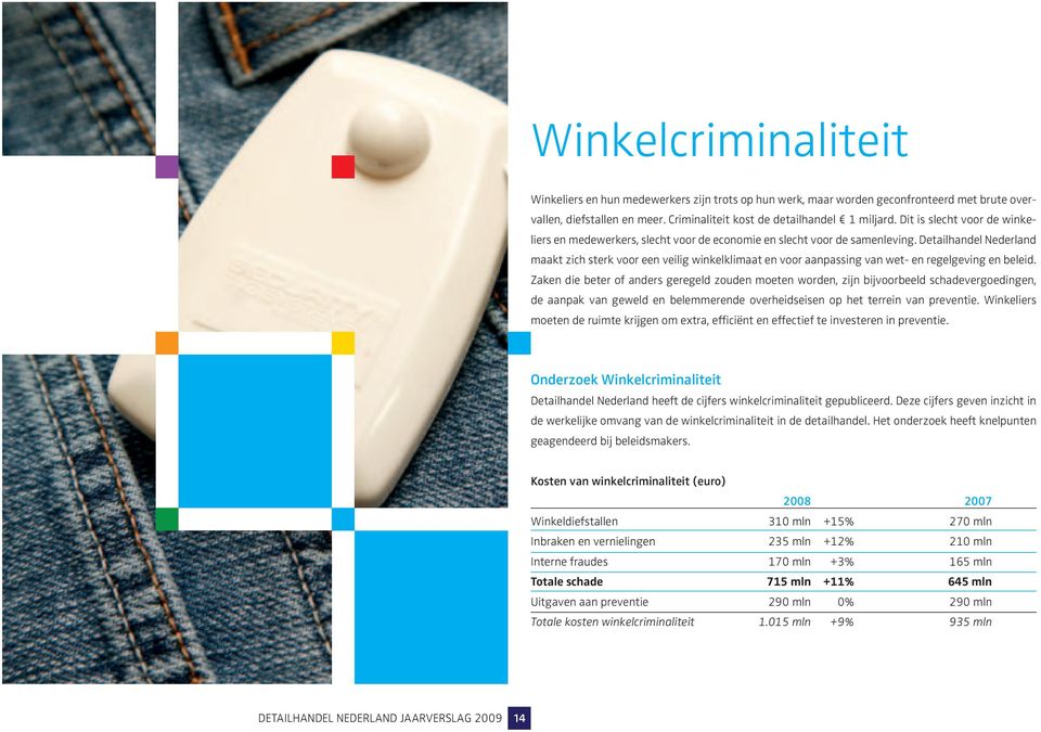 Detailhandel Nederland maakt zich sterk voor een veilig winkelklimaat en voor aanpassing van wet- en regelgeving en beleid.