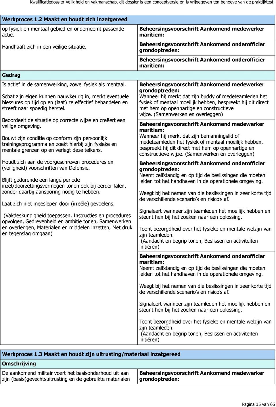 Beoordeelt de situatie op correcte wijze en creëert een veilige omgeving.