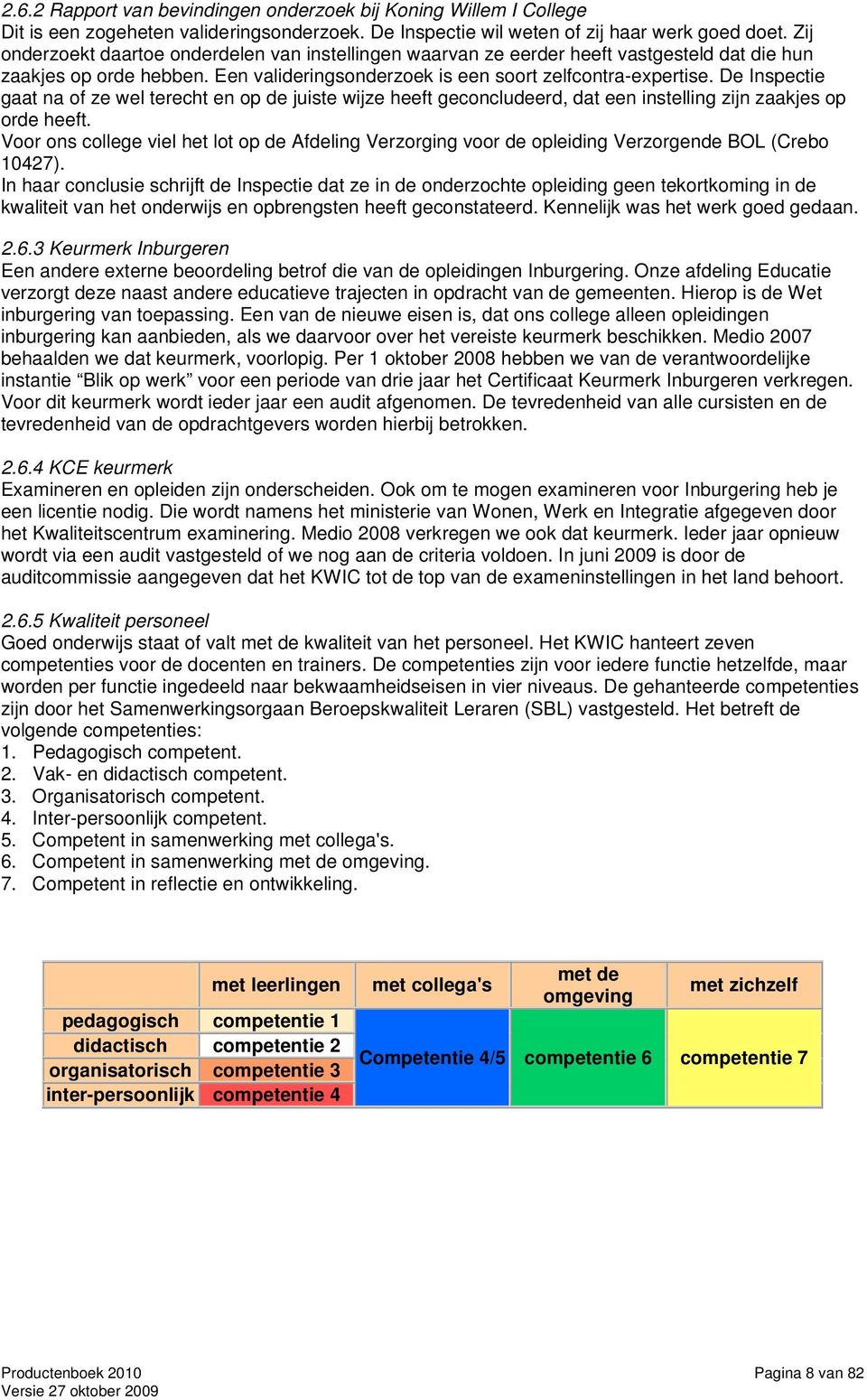 De Inspectie gaat na of ze wel terecht en op de juiste wijze heeft geconcludeerd, dat een instelling zijn zaakjes op orde heeft.