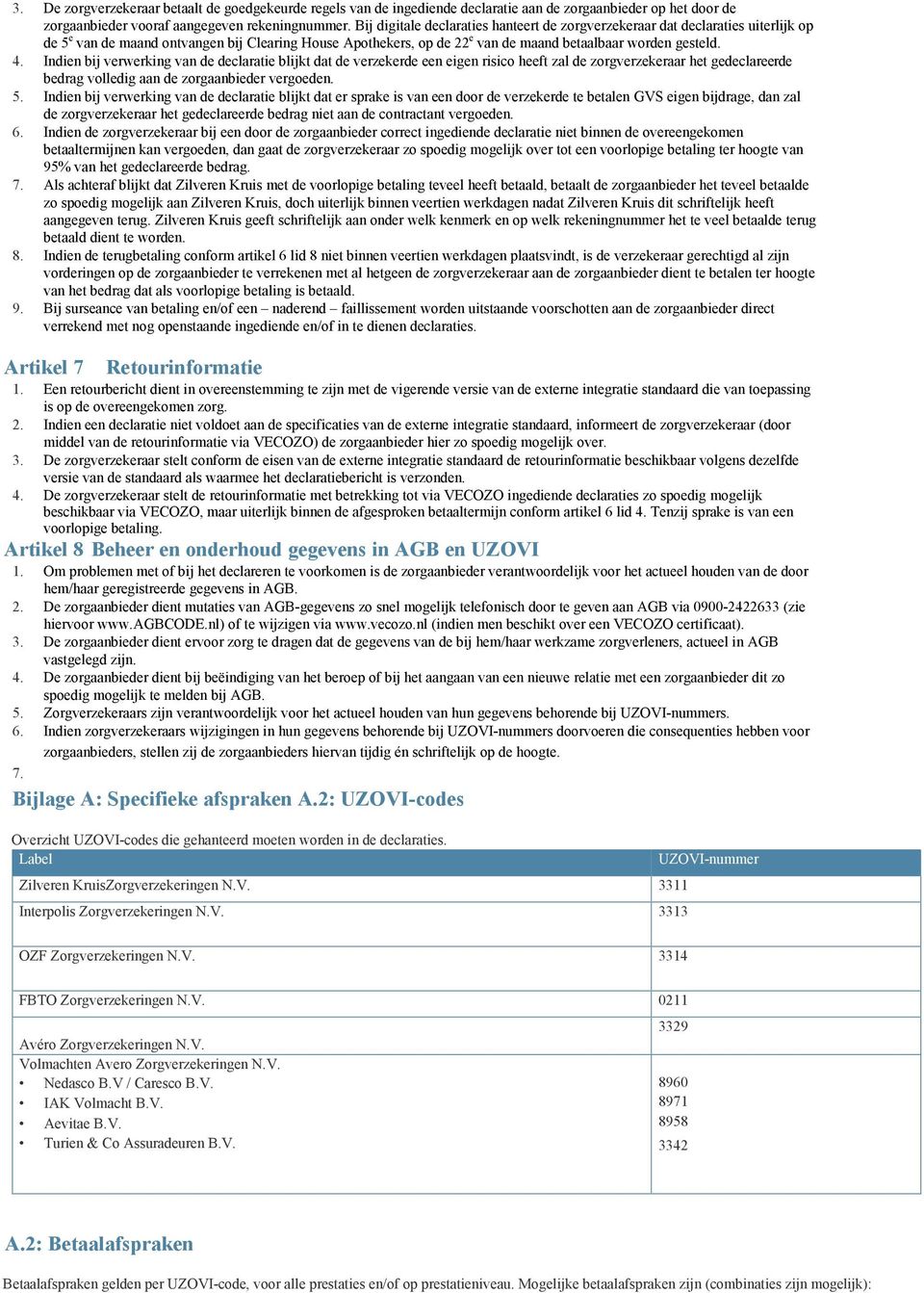 Indien bij verwerking van de declaratie blijkt dat de verzekerde een eigen risico heeft zal de zorgverzekeraar het gedeclareerde bedrag volledig aan de zorgaanbieder vergoeden. 5.