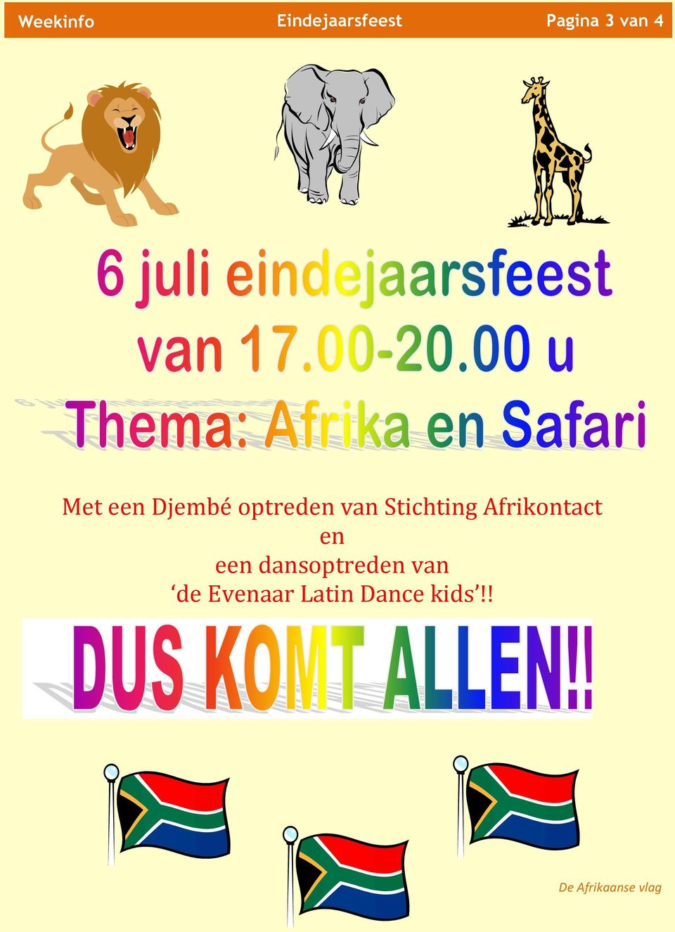 Afrikontact en een dansoptreden van de