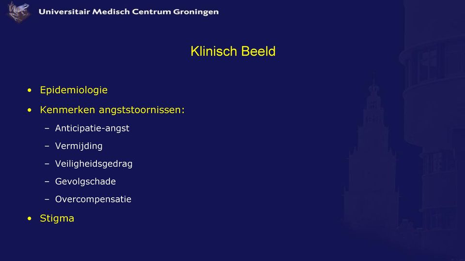 Anticipatie-angst Vermijding