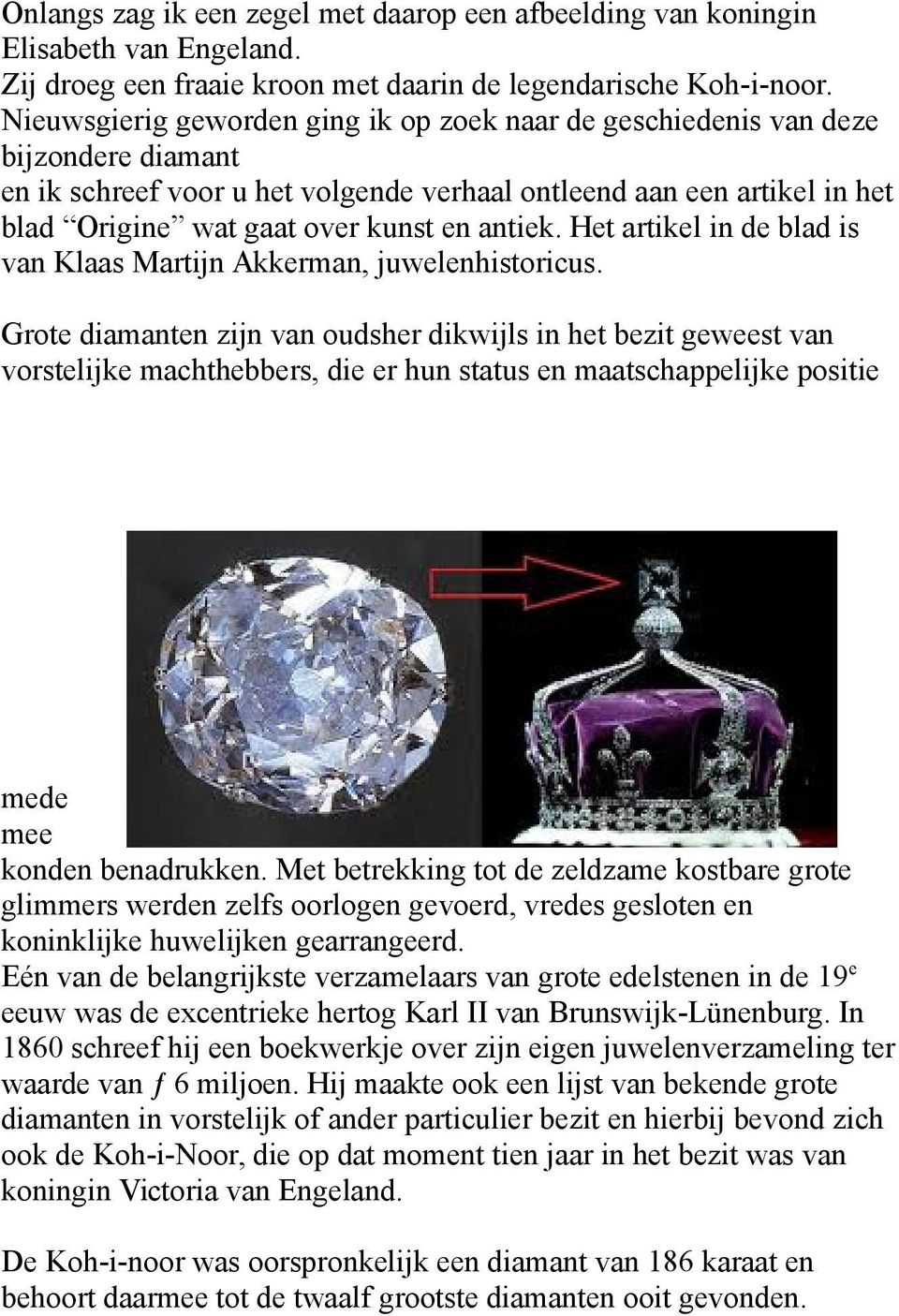 antiek. Het artikel in de blad is van Klaas Martijn Akkerman, juwelenhistoricus.