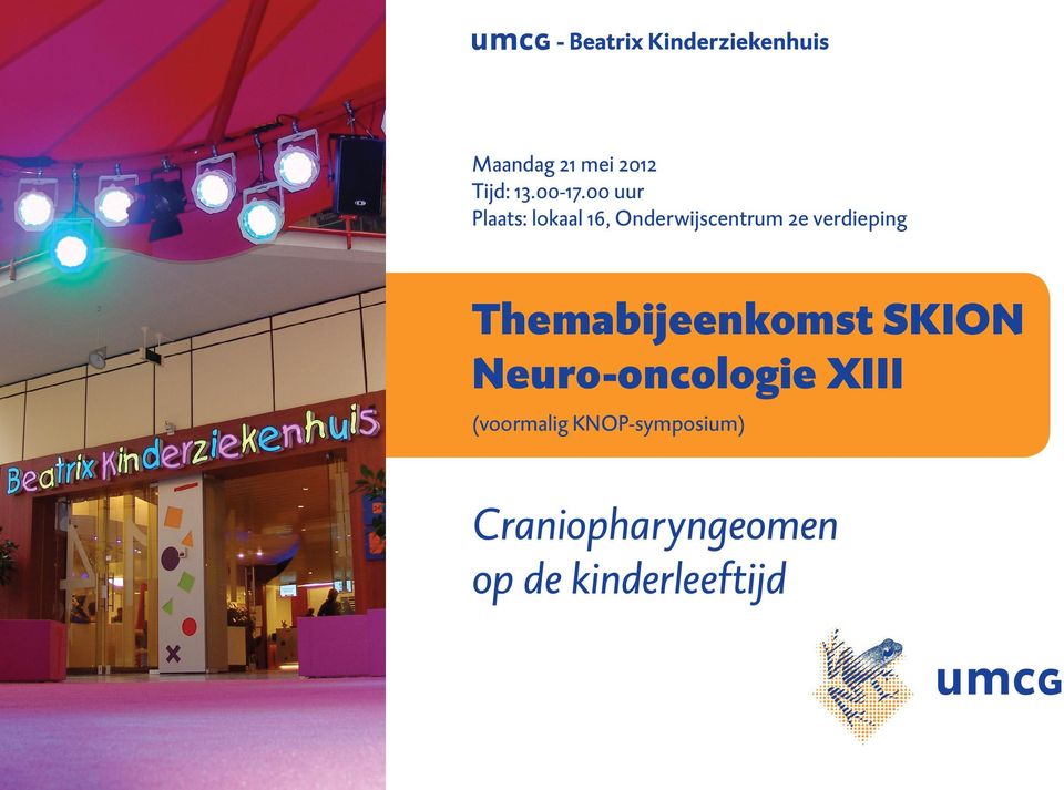 verdieping Themabijeenkomst SKION Neuro-oncologie