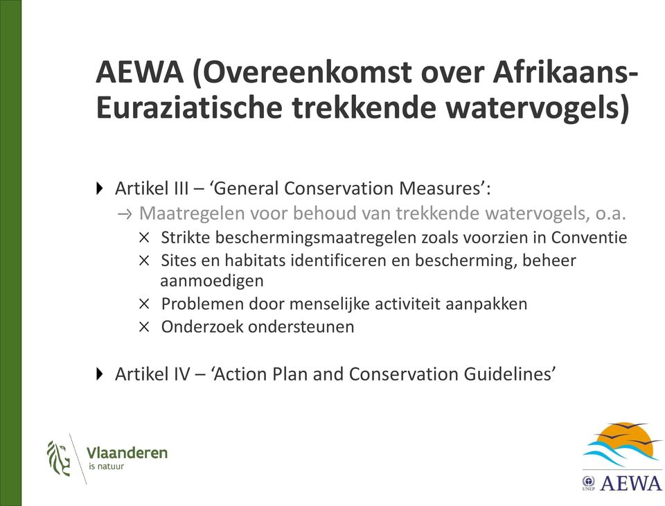 voorzien in Conventie Sites en habitats identificeren en bescherming, beheer aanmoedigen Problemen door