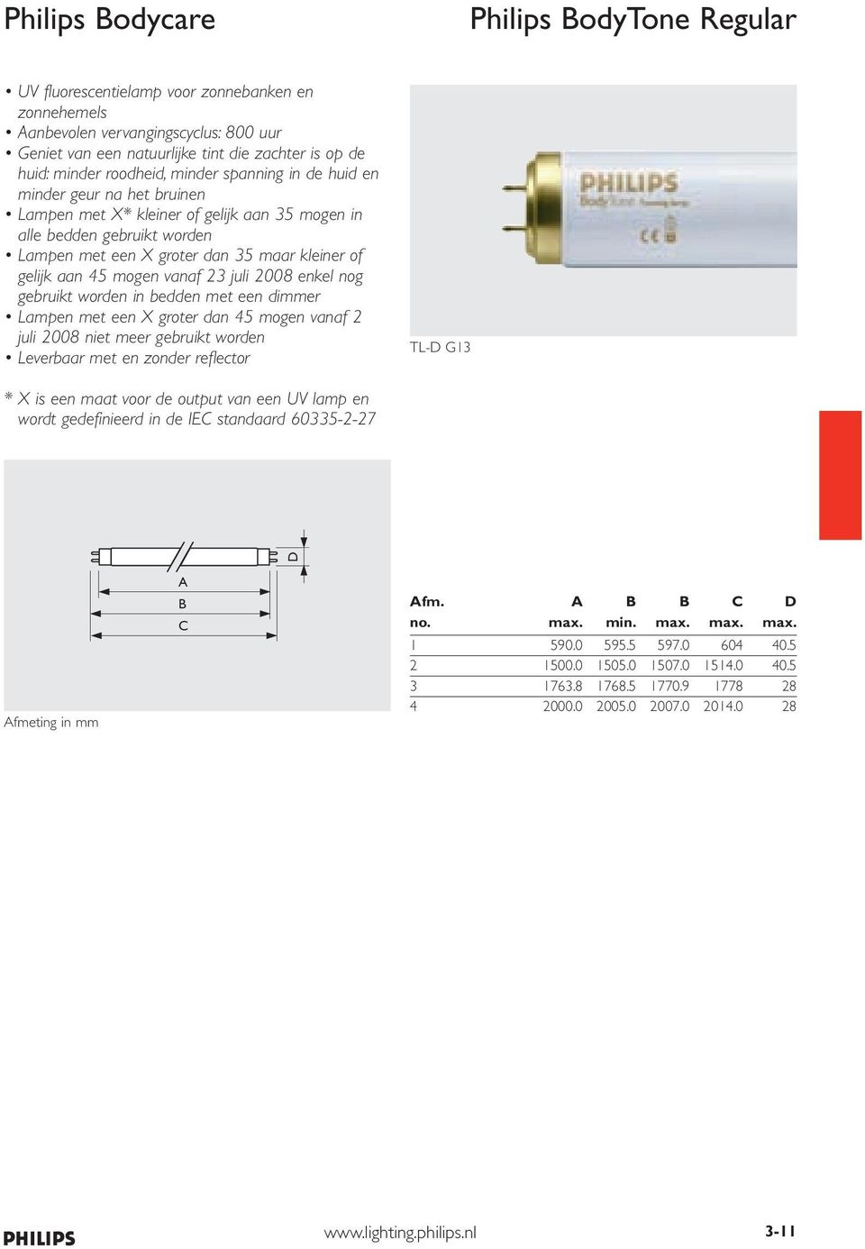 45 mogen vanaf 23 juli 2008 enkel nog gebruikt worden in bedden met een dimmer ampen met een X groter dan 45 mogen vanaf 2 juli 2008 niet meer gebruikt worden everbaar met en zonder reflector T- G13