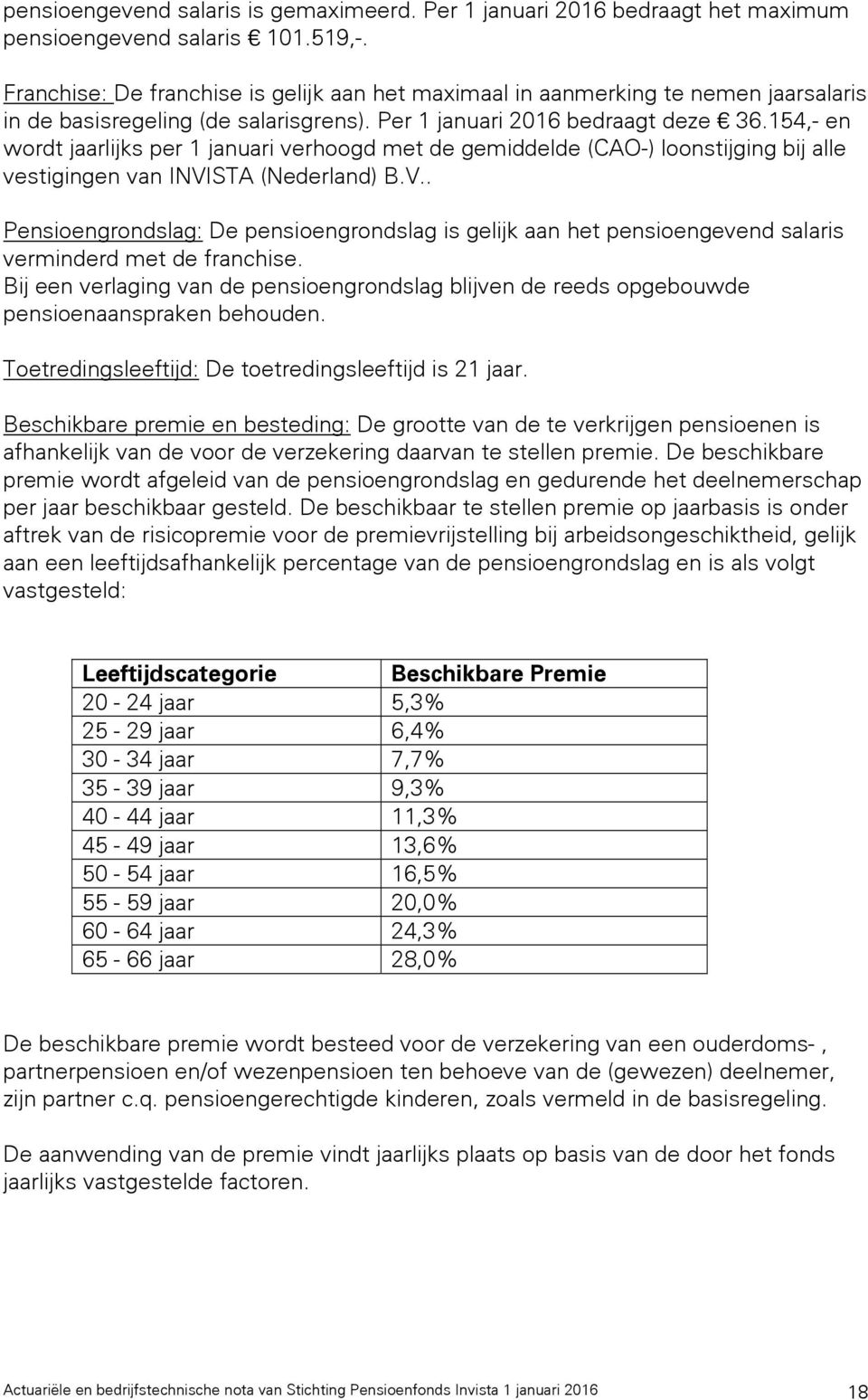 154,- en wordt jaarlijks per 1 januari verhoogd met de gemiddelde (CAO-) loonstijging bij alle vestigingen van INVI