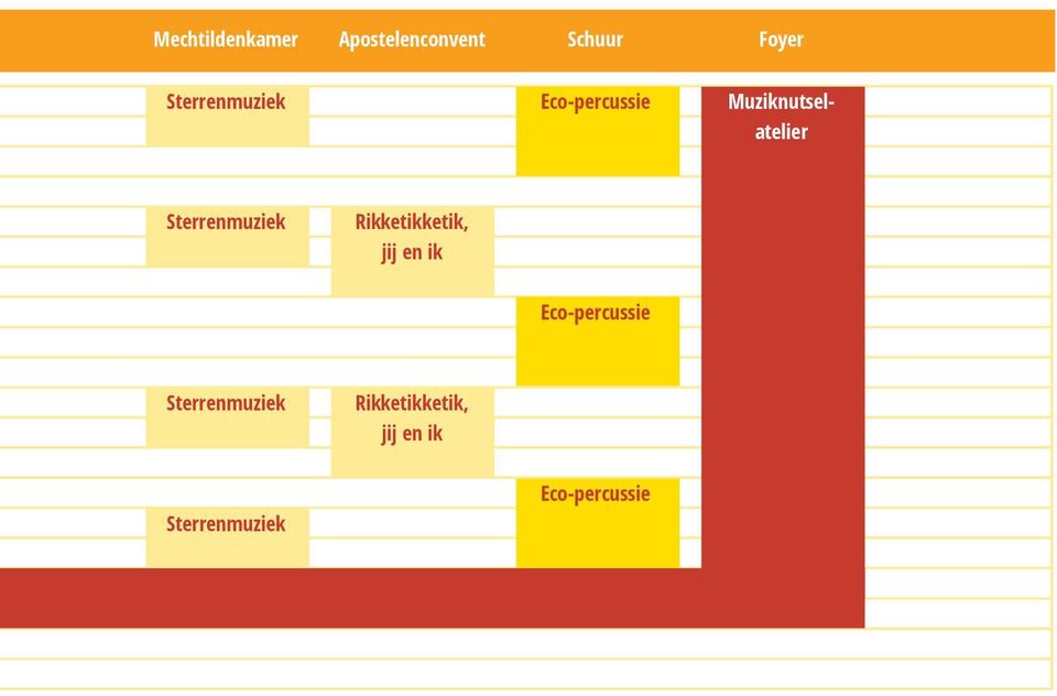 Sterrenmuziek Rikketikketik, jij en ik Eco-percussie