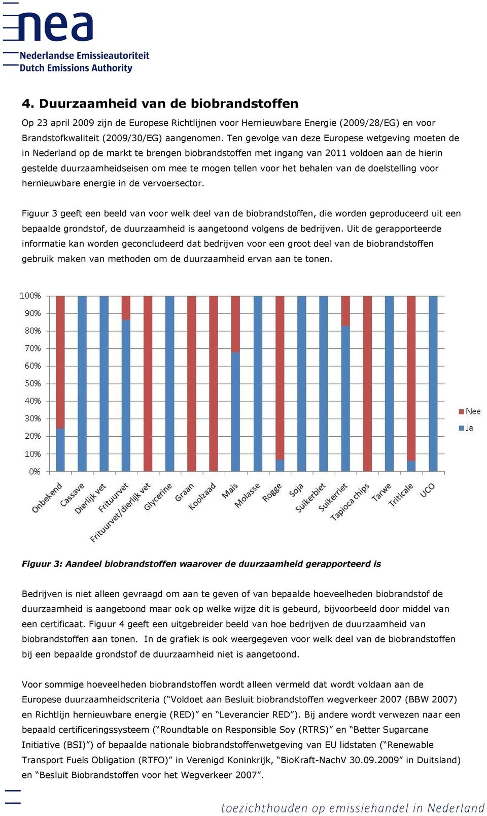 het behalen van de doelstelling voor hernieuwbare energie in de vervoersector.