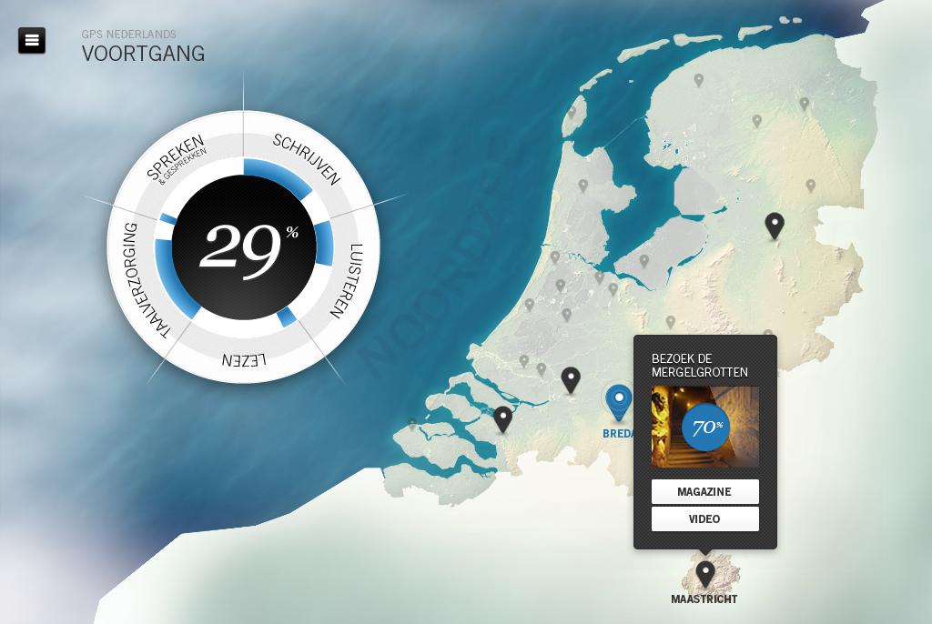 Opbouw en inhoud van GPS 2.0 Nederlands Hoe werkt GPS 2.0 Nederlands? De student start met één of meerdere adaptieve instaptoetsen voor de niveaubepaling.