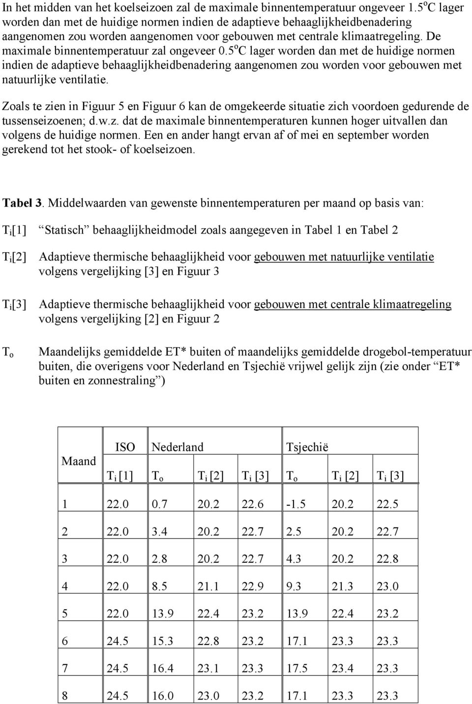 De maximale binnentemperatuur zal ongeveer 0.5 o C lager worden dan met de huidige normen indien de adaptieve behaaglijkheidbenadering aangenomen zou worden voor gebouwen met natuurlijke ventilatie.