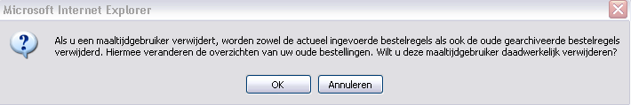 Nieuwe maaltijdgebruiker invoeren met automatische nummering Vul de maaltijdgebruikergegevens in de onderste regel in.