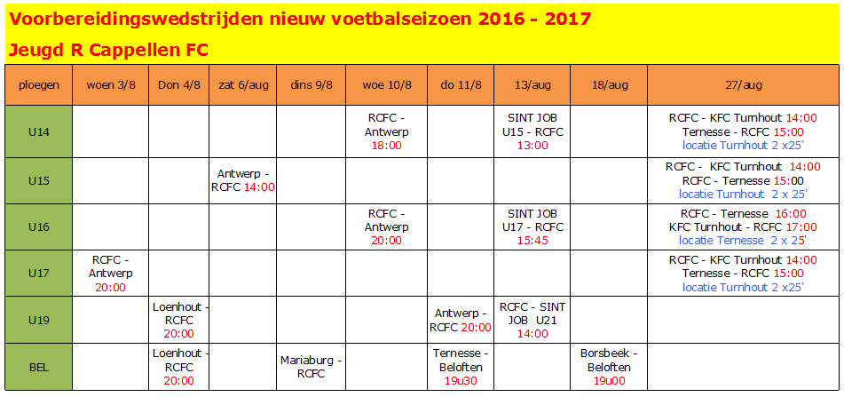 VOORBEREIDINGSWEDSTRIJDEN