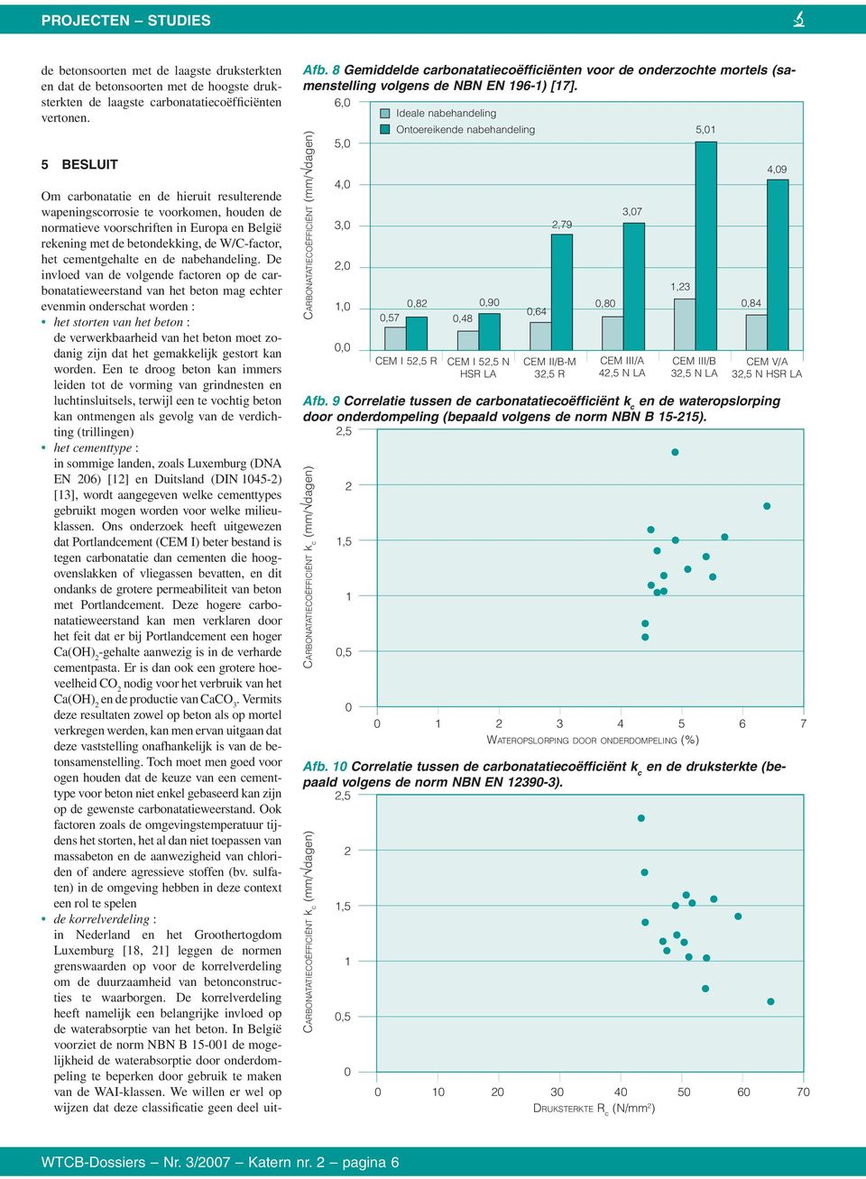 cementgehalte en de nabehandeling.