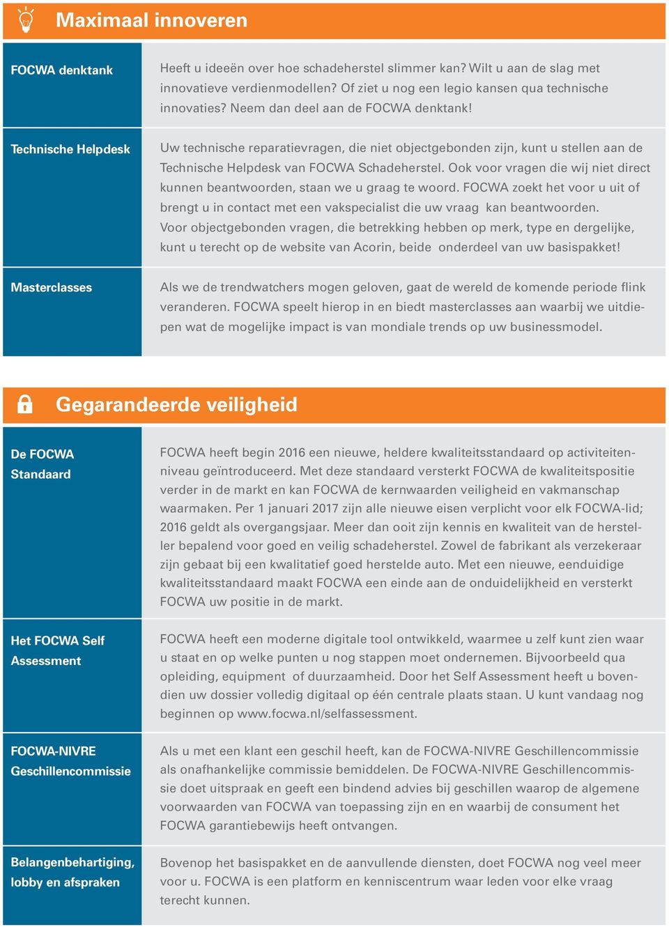 Ook voor vragen die wij niet direct kunnen beantwoorden, staan we u graag te woord. FOCWA zoekt het voor u uit of brengt u in contact met een vakspecialist die uw vraag kan beantwoorden.