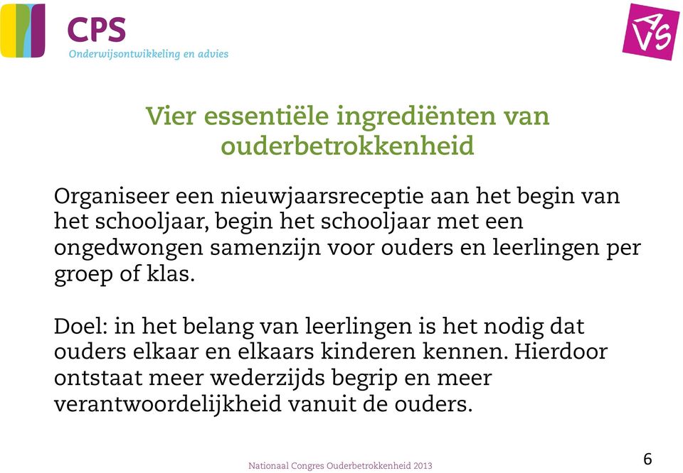 per groep of klas.