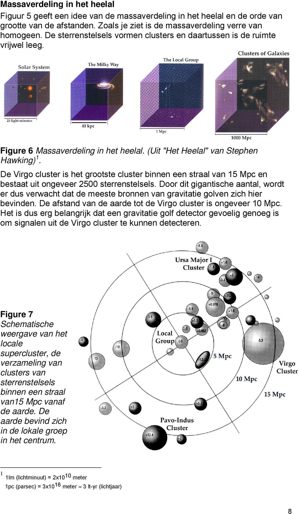 De Virgo cluster is het grootste cluster binnen een straal van 15 Mpc en bestaat uit ongeveer 2500 sterrenstelsels.