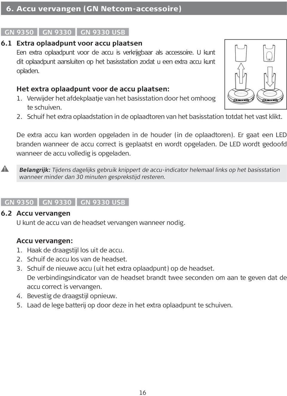 Verwijder het afdekplaatje van het basisstation door het omhoog te schuiven. 2. Schuif het extra oplaadstation in de oplaadtoren van het basisstation totdat het vast klikt.