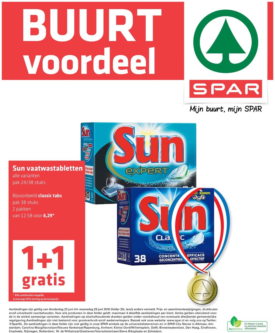 Prijs- en assortimentswijzigingen, drukfouten en/of uitverkocht voorbehouden. Voor alle producten in deze folder geldt: maximaal 4 dezelfde aanbiedingen per klant.