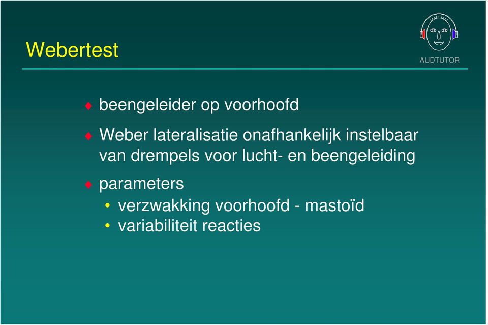 drempels voor lucht- en beengeleiding