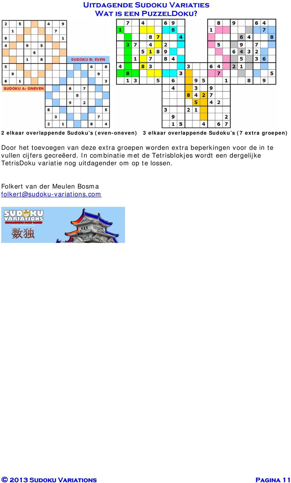 In combinatie met de Tetrisblokjes wordt een dergelijke TetrisDoku variatie nog uitdagender om op te