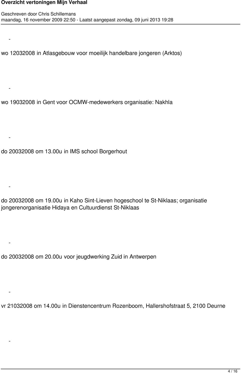 00u in IMS school Borgerhout do 20032008 om 19.