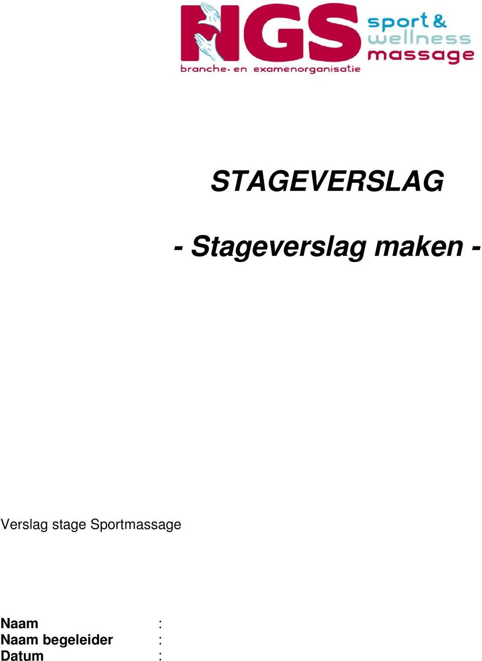 Verslag stage