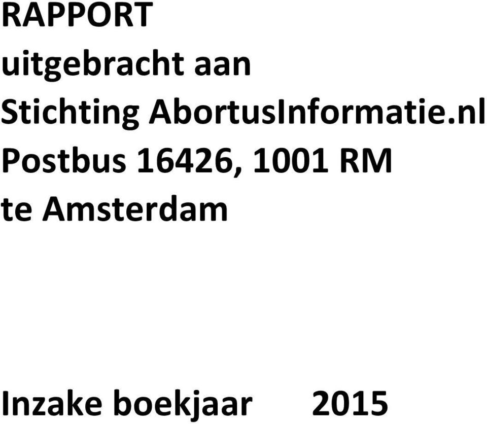 nl Postbus 16426, 1001 RM