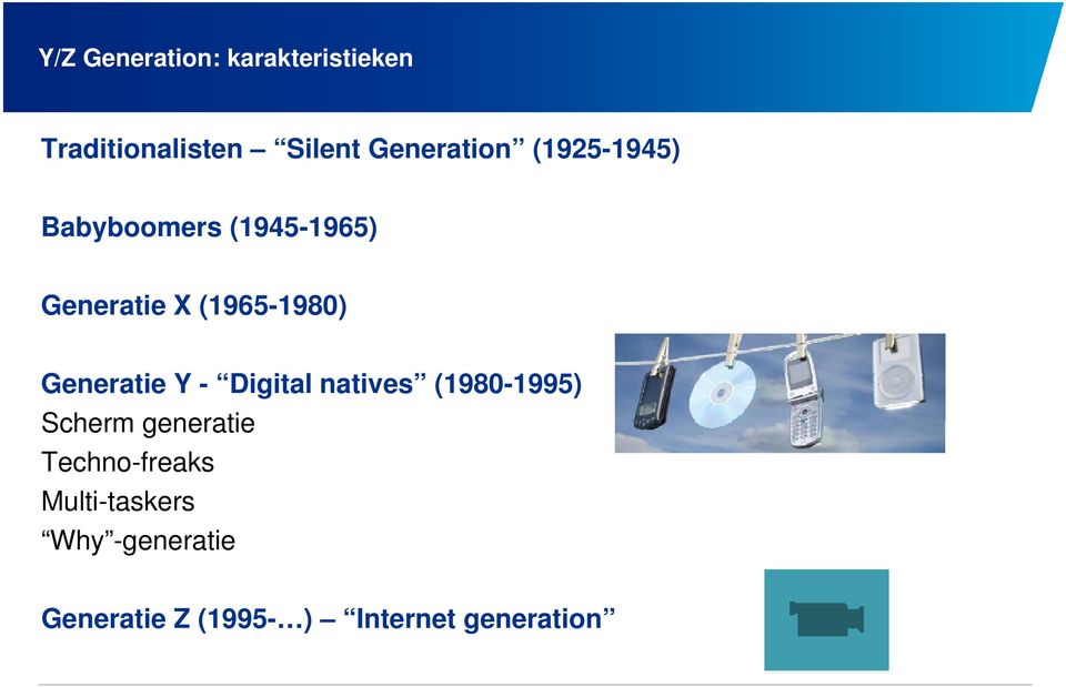 Generatie Y - Digital natives (1980-1995) Scherm generatie