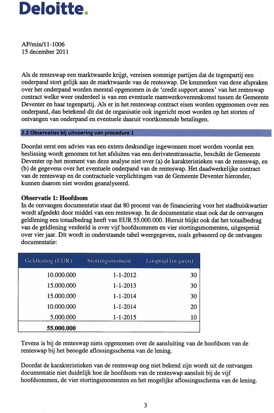 de Gemeente Deventer en haar tegenpartij.