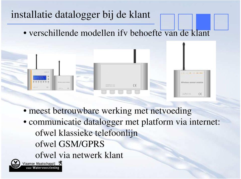 netvoeding communicatie datalogger met platform via