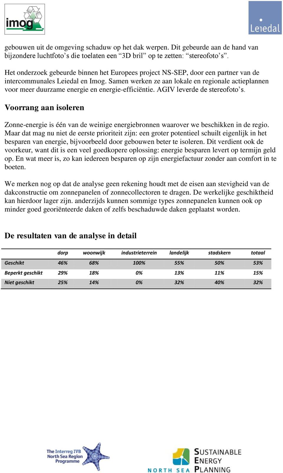 Samen werken ze aan lokale en regionale actieplannen voor meer duurzame energie en energie-efficiëntie. AGIV leverde de stereofoto s.