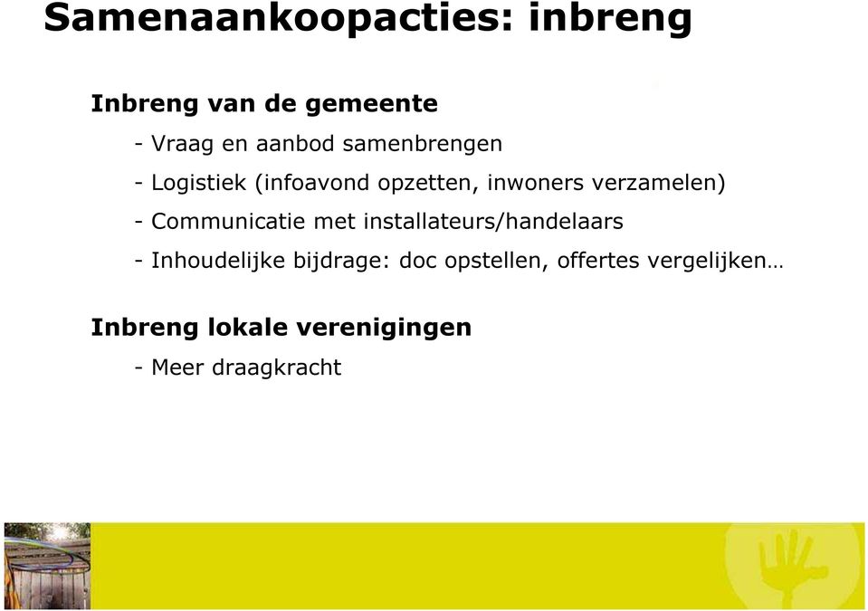 Communicatie met installateurs/handelaars - Inhoudelijke bijdrage: doc