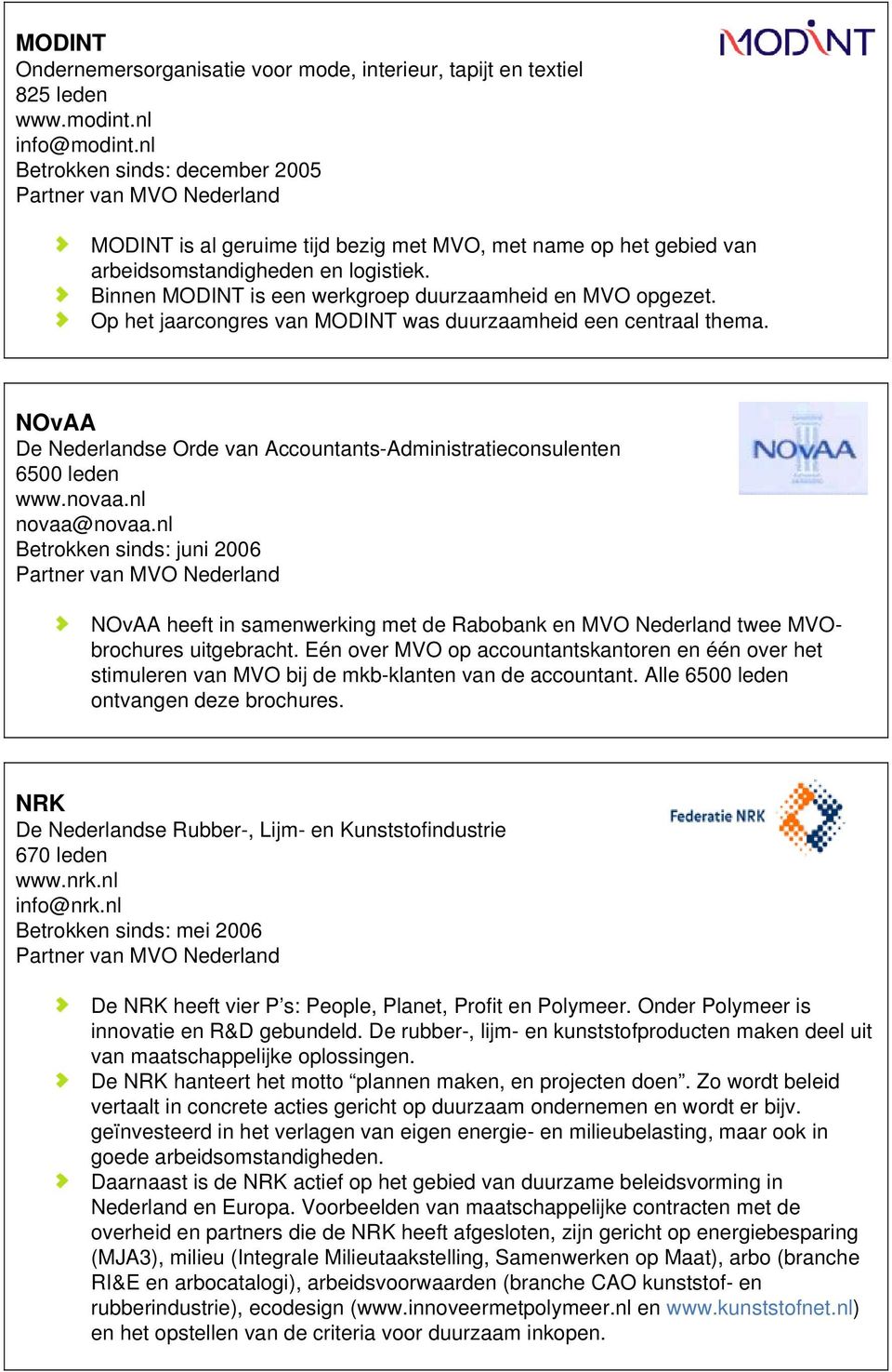 Op het jaarcongres van MODINT was duurzaamheid een centraal thema. NOvAA De Nederlandse Orde van Accountants-Administratieconsulenten 6500 leden www.novaa.nl novaa@novaa.