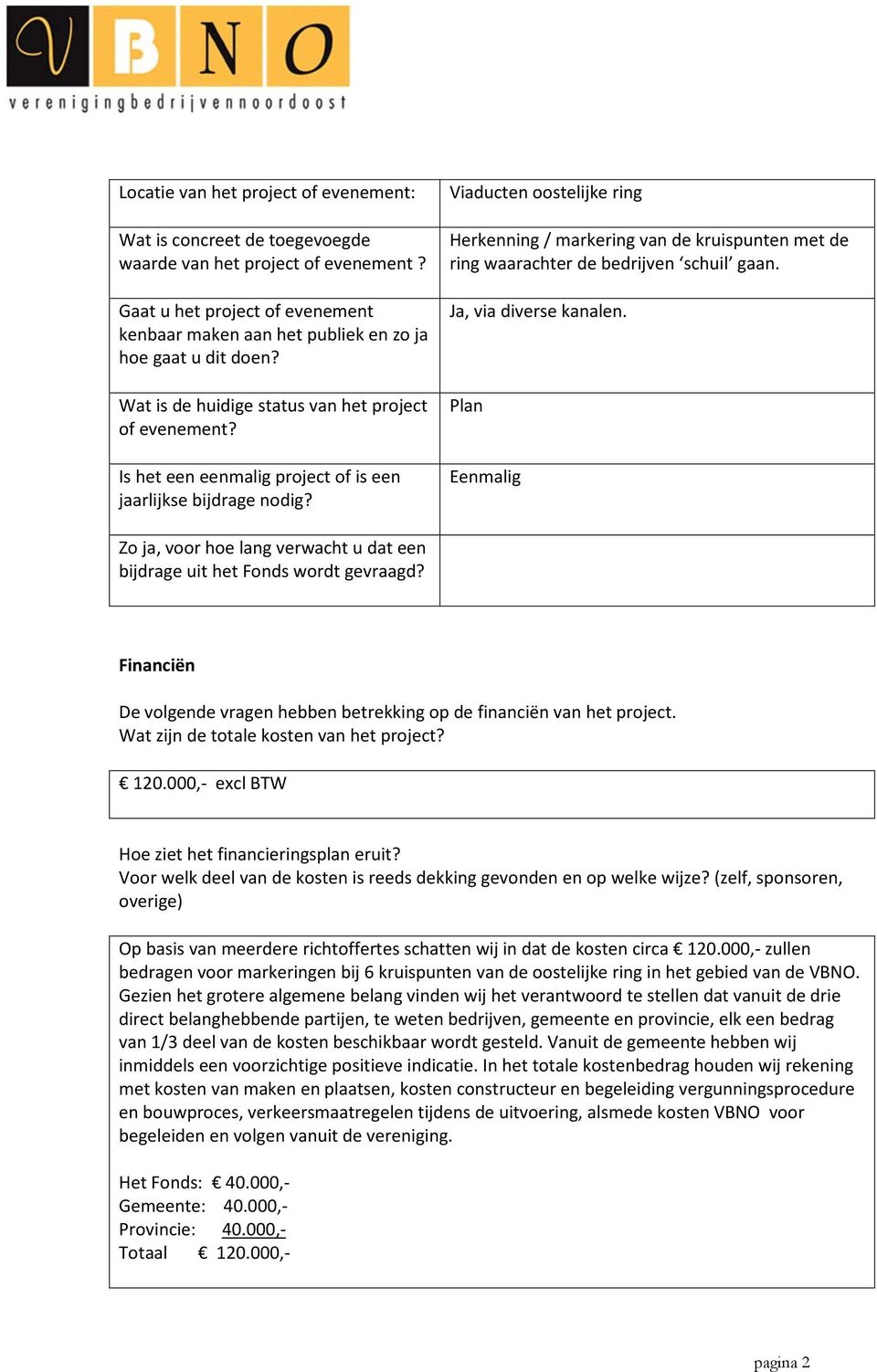 Viaducten oostelijke ring Herkenning / markering van de kruispunten met de ring waarachter de bedrijven schuil gaan. Ja, via diverse kanalen.